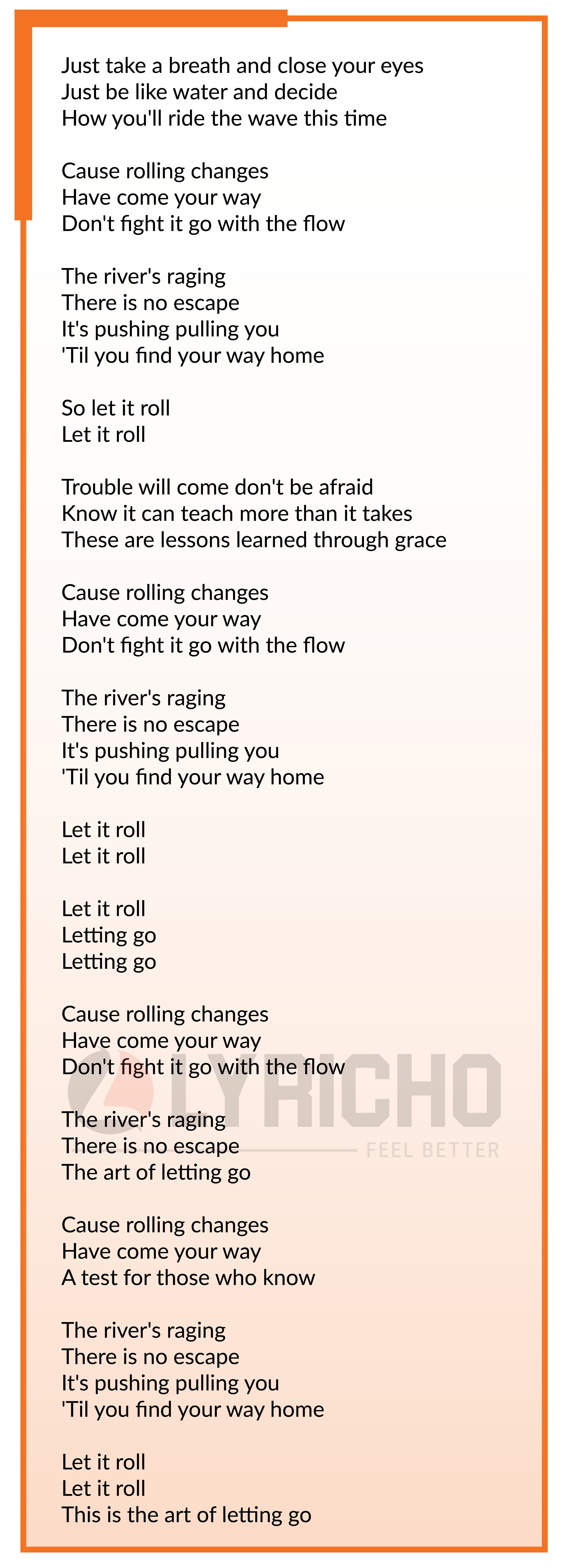 The Art Of Letting Go - Myles Kennedy Lyrics,The Art Of Letting Go Song English Lyrics